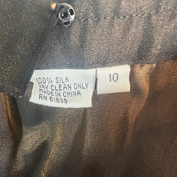 Vintage Rickie Freeman TJ Nites Silk Bronze Lined Palazzo Pants‎ Wide Leg 10 - Picture 10 of 15